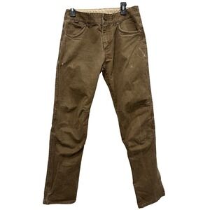 KUHL Rydr Mens 32x34 Brown Articulated Cotton Stretch Hiking Work Pants Teak